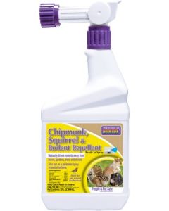 Bonide Chipmunk, Squirrel & Rodent Repellent - Quart Ready-To-Spray