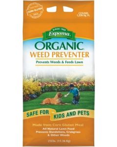 Espoma Organic Weed Preventer Plus Lawn Food 9-0-0 - 25 lbs